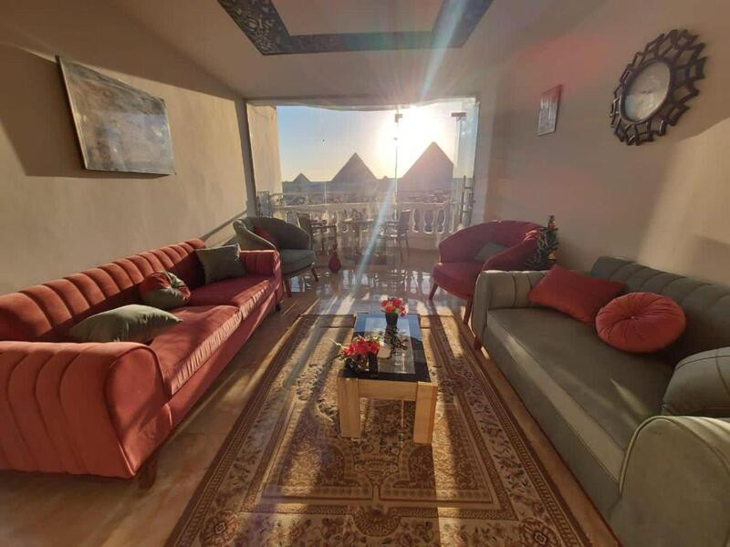 View kim tự thạp Giza từ Sun Boat Pyramids VIEW 