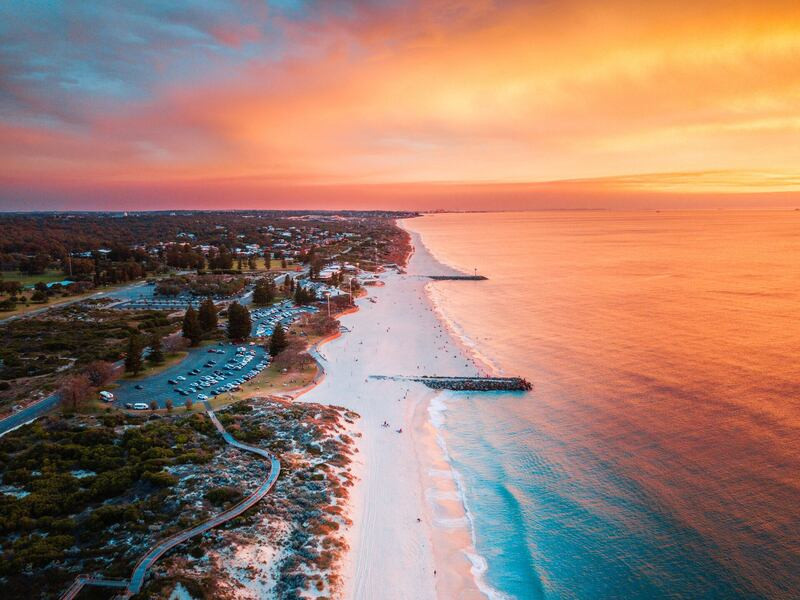 Bãi biển Cottesloe ở thành phố Perth