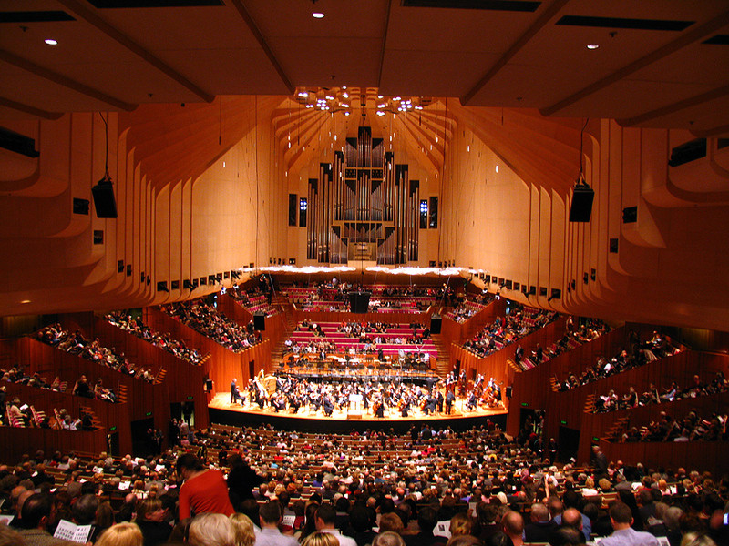 Không gian bên trong nhà hát Opera Sydney
