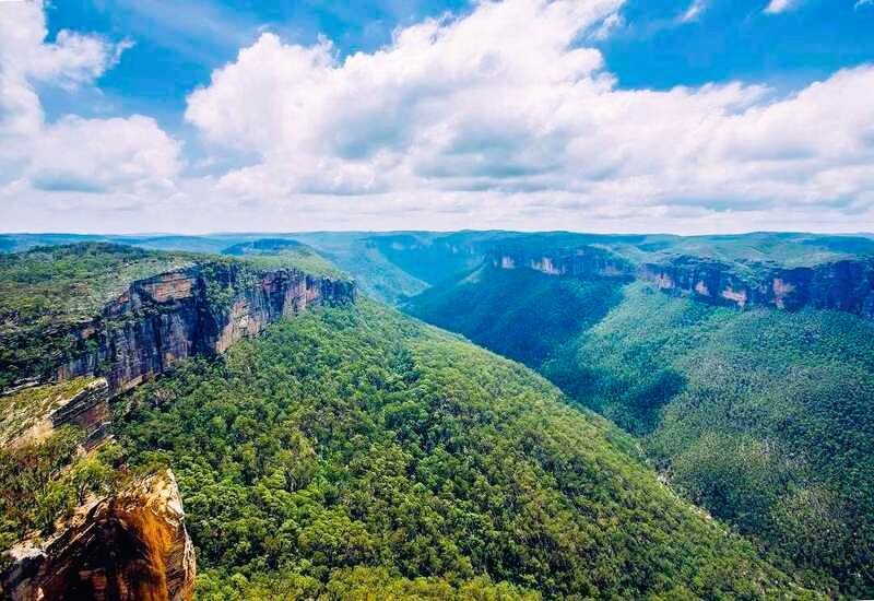 Blue Mountains có màu xanh