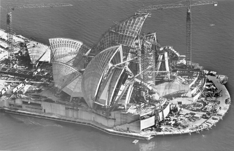 Ảnh tư liệu về quá trình xây dựng Opera Sydney