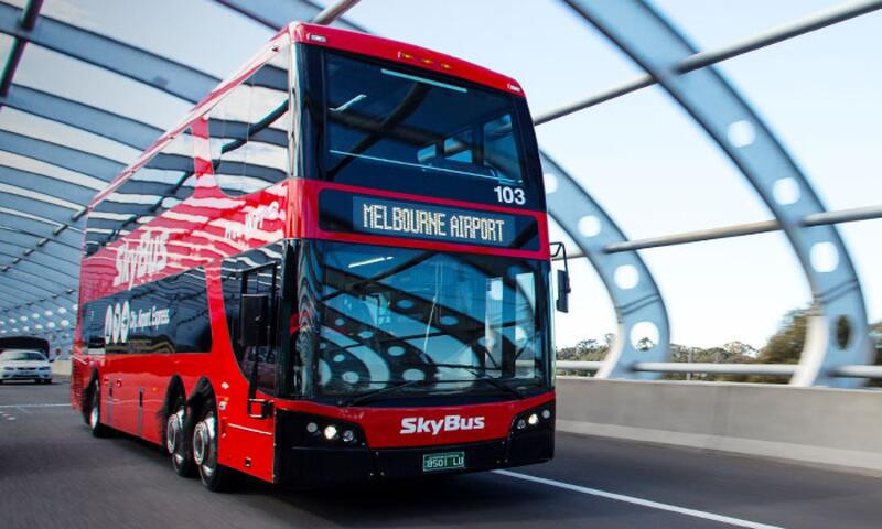 SkyBus - tuyến xe bus duy nhất từ sân bay Melbourne đến trung tâm thành phố