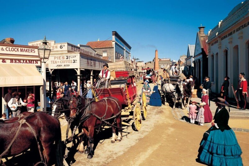Khung cảnh của thị trấn Ballarat 