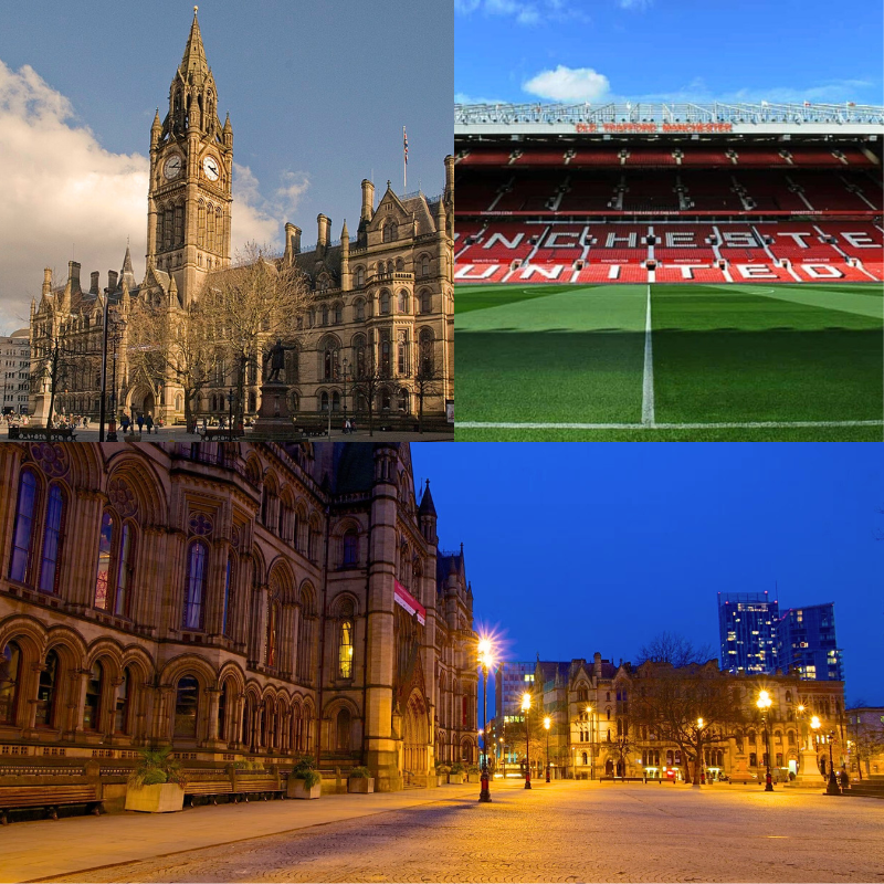 Old Trafford - Quảng trường Albert - Tòa thị chính Manchester Old Trafford - Quảng trường Albert - Tòa thị chính Manchester