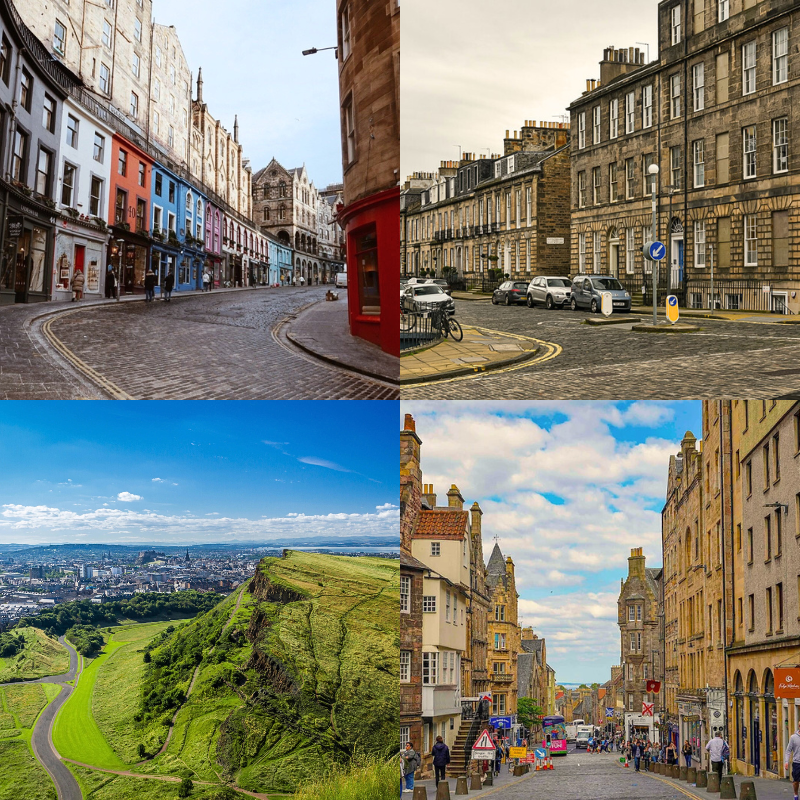 Tham quan các con phố nổi tiếng, Công viên Holyrood và mua sắm Tham quan các con phố nổi tiếng, Công viên Holyrood và mua sắm