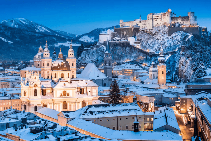 Villach mùa đông thiên đường tuyết trắng tuyệt đẹp