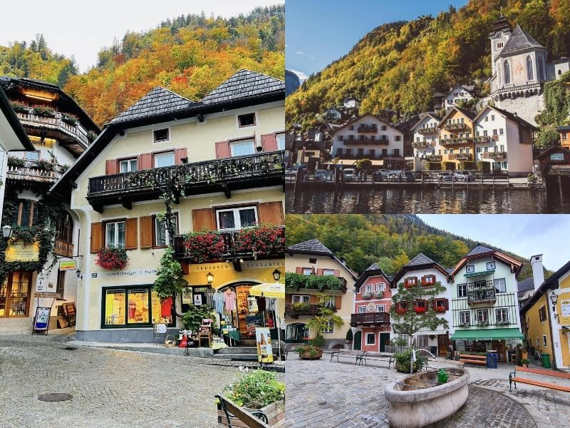 Thời tiết mùa thu ở làng cổ Hallstatt Thời tiết mùa thu ở làng cổ Hallstatt