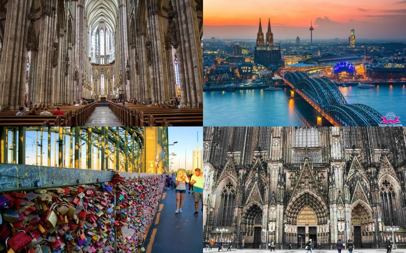 Nhà thờ Cologne và Cầu Hohenzollern - Lãng mạn và hùng vĩ 