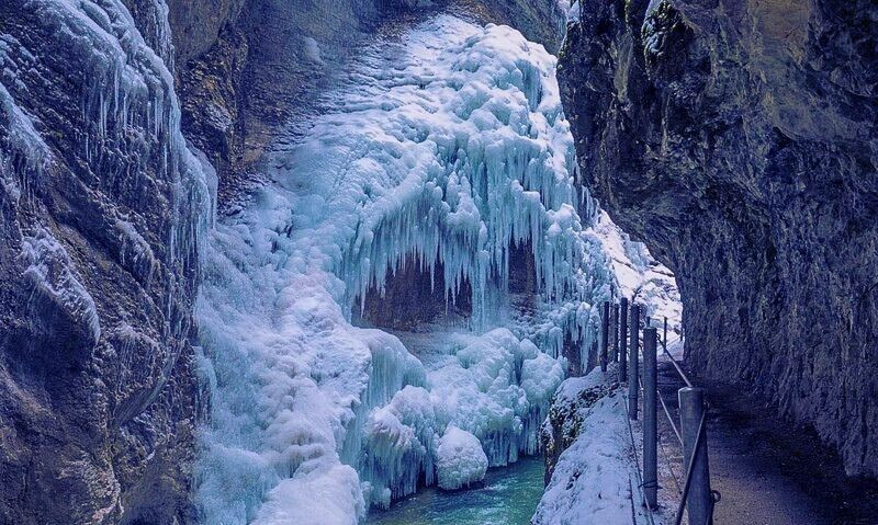 Partnachklamm mùa đông