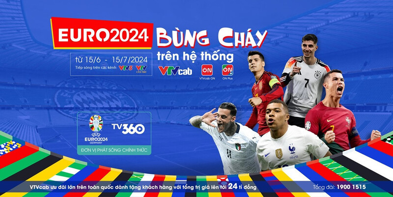 Kênh phát sóng Euro 2024