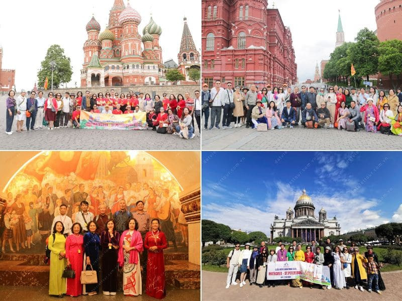 Đoàn khách khám phá nước Nga