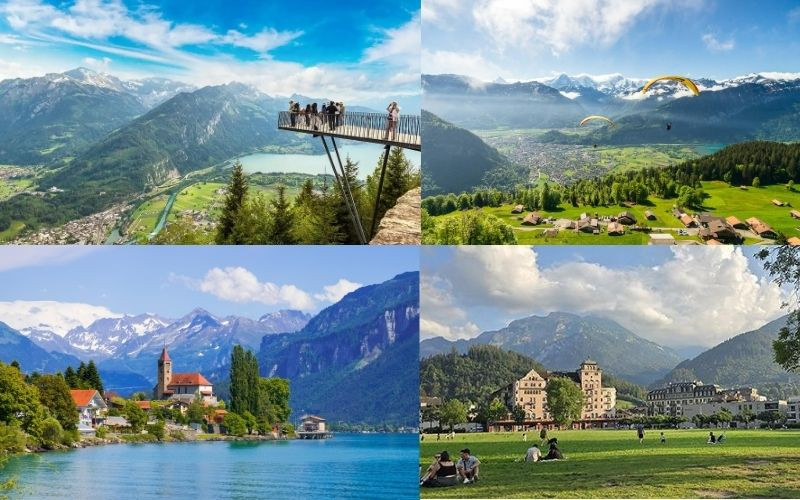 Interlaken thu hút du khách với hồ nước xanh ngọc 