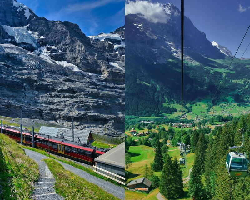 Tàu hỏa và cáp treo tại Grindelwald 
