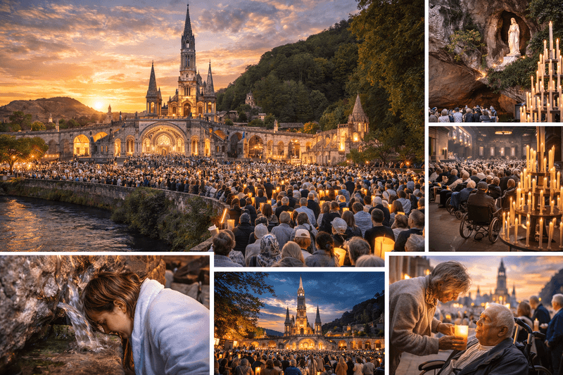 Lourdes - thánh địa linh thiêng thu hút hàng triệu tín hữu tìm đến cầu nguyện và hy vọng chữa lành