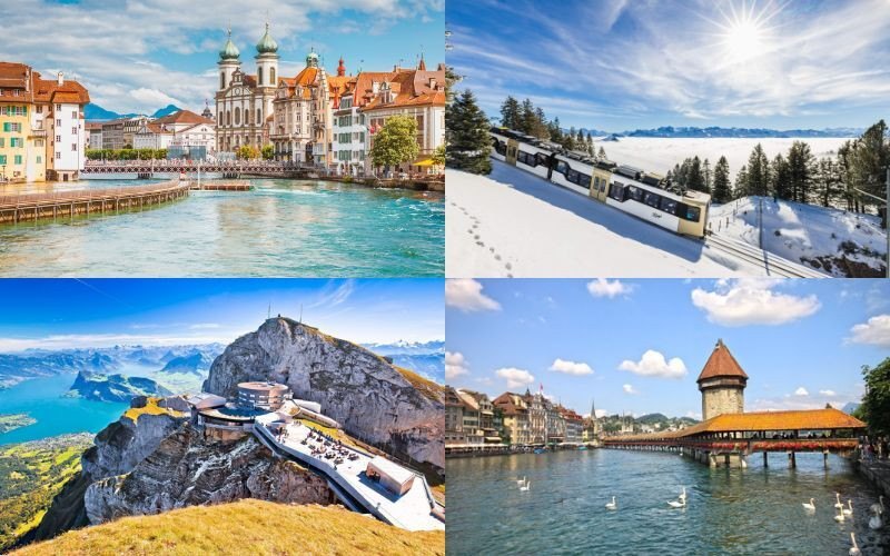 Lucerne: Nơi hồ, núi và tuyết hòa quyện tuyệt đẹp Lucerne: Nơi hồ, núi và tuyết hòa quyện tuyệt đẹp