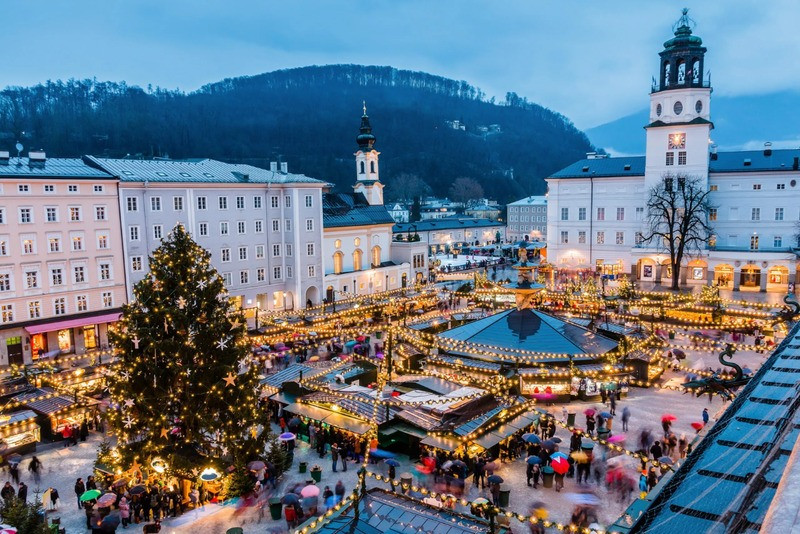 Thành phố Salzburg yên bình và thơ mộng trong mùa đông