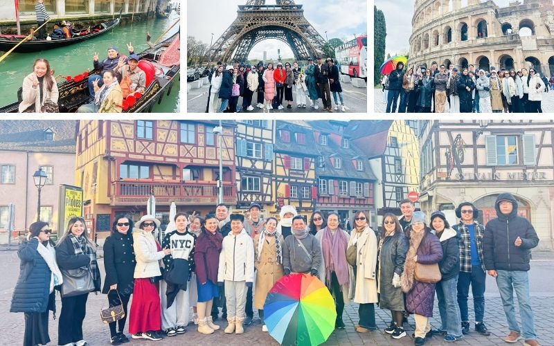 Đoàn khách tour Châu Âu Đoàn khách tour Châu Âu