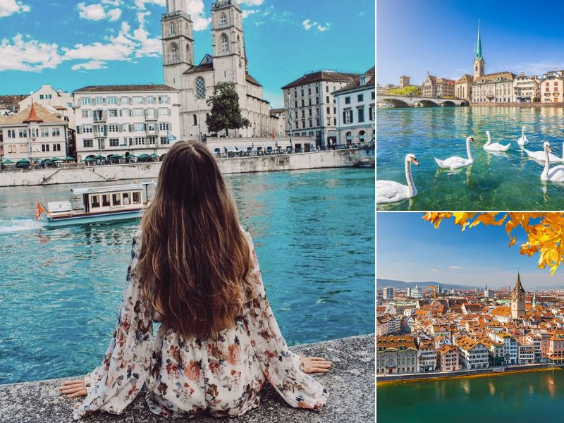 Thành phố Lucerne & Zurich như bức tranh cổ tích giữa trời thu