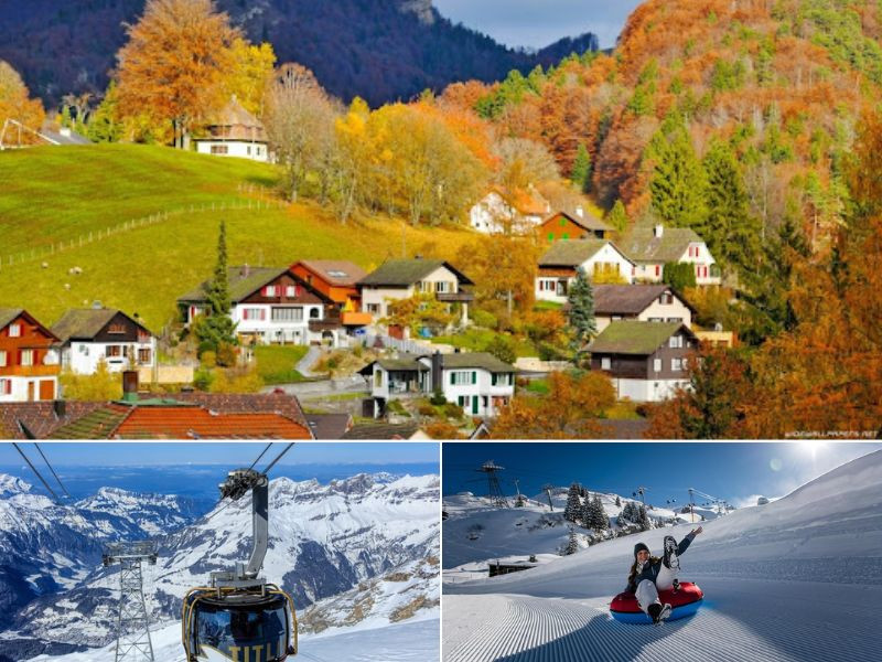 Làng Engelberg bình yên trong sắc thu dưới chân núi Titlis 