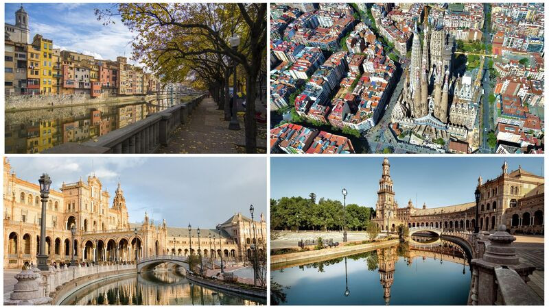 Thành phố Tây Ban Nha rực rỡ ánh nắng đầu xuân