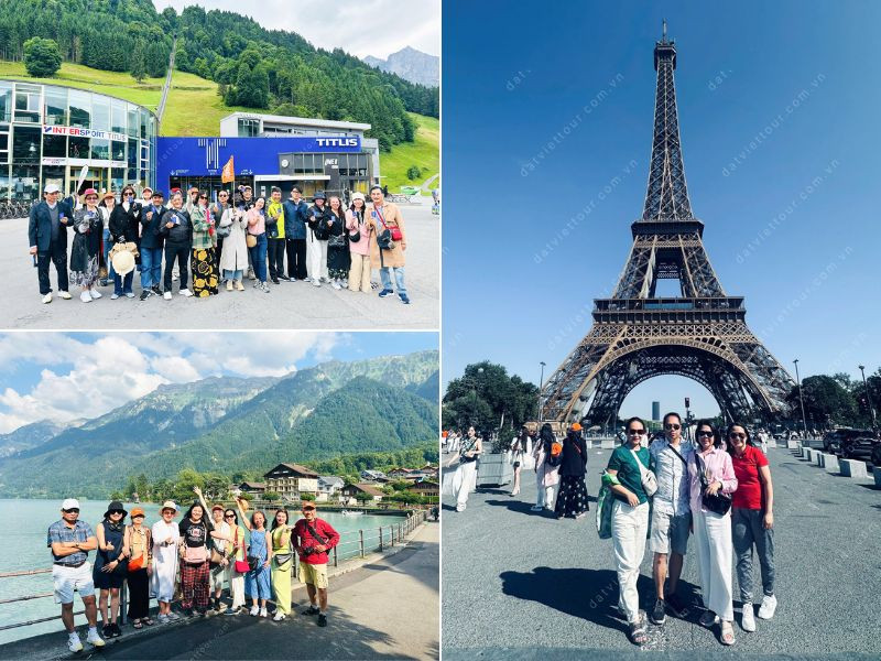 Đoàn khách đi tour châu Âu tại Đất Việt Tour