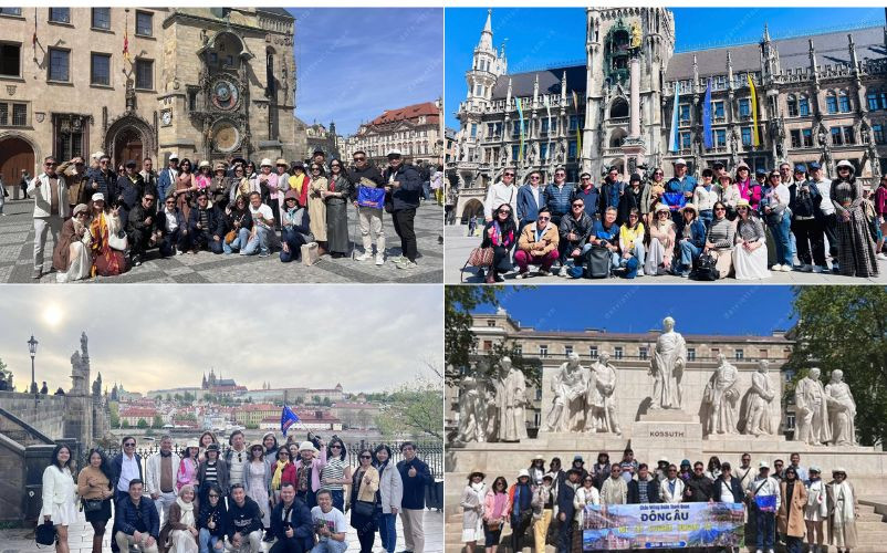 Đoàn khách tour du lịch Đông Âu tại Đất Việt Tour Đoàn khách tour du lịch Đông Âu tại Đất Việt Tour