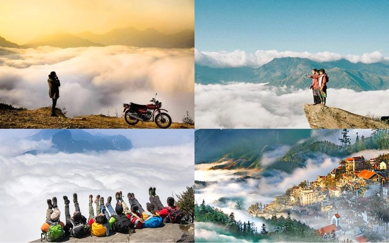 Tour Lào Cai tại Đất Việt Tour sẽ giúp bạn canh đúng thời gian có mây