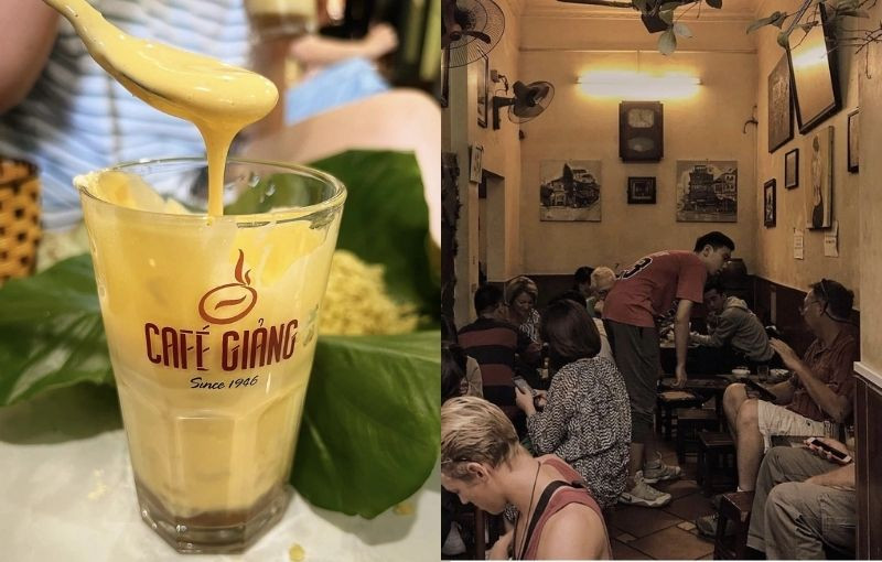 Cafe Giảng - quán cafe nổi tiếng với món cà phê trứng