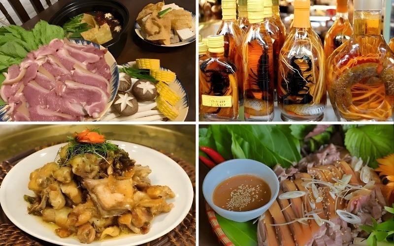 Thực đơn đa dạng tại quán Dê Ba Cửa 