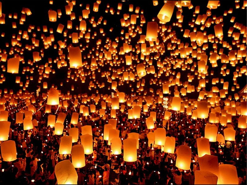 Lễ hội thả đèn trời ở Cao Bằng