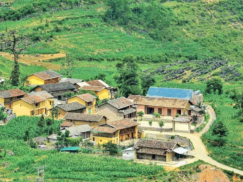 Khung cảnh bình yên Lô Lô Chải Khung cảnh bình yên Lô Lô Chải