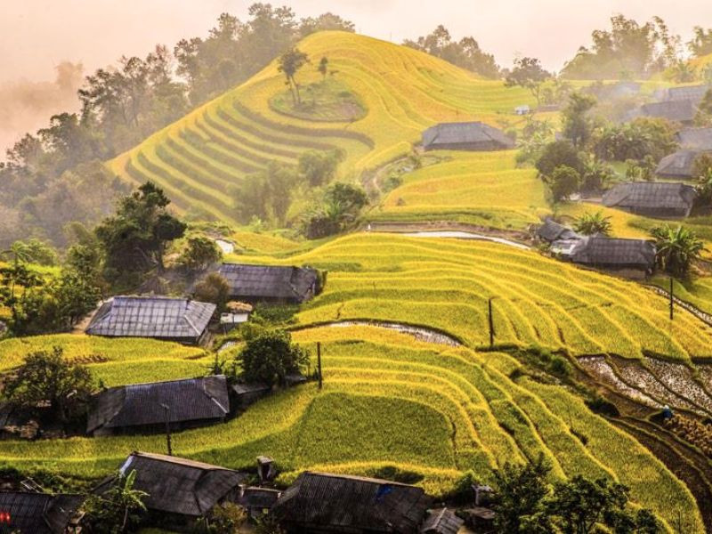 Khung cảnh mùa lúa chín Hà Giang vào tháng 9