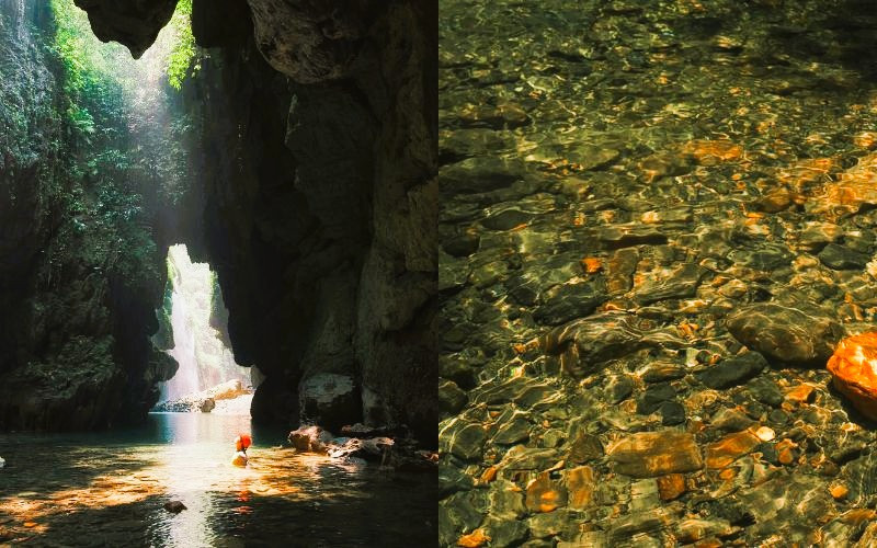 Dưới chân thác là không gian lý tưởng để cắm trại