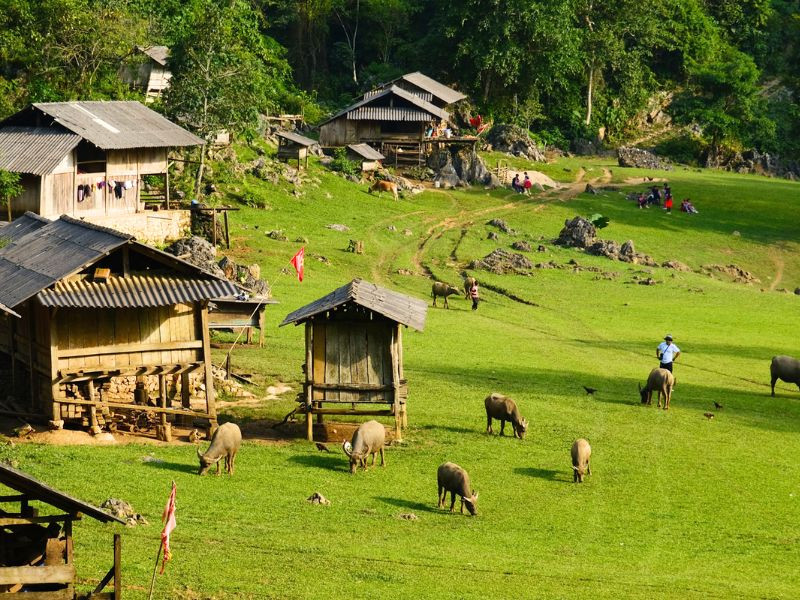 Check-in ngôi làng nguyên thủy - Hang Táu 