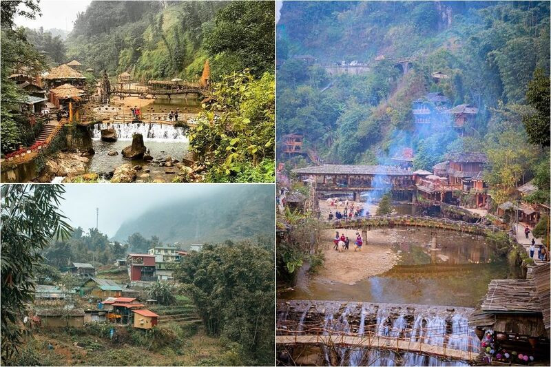 Bản Cát Cát mờ sương giữa núi rừng Sapa (Ảnh: Sưu tầm)