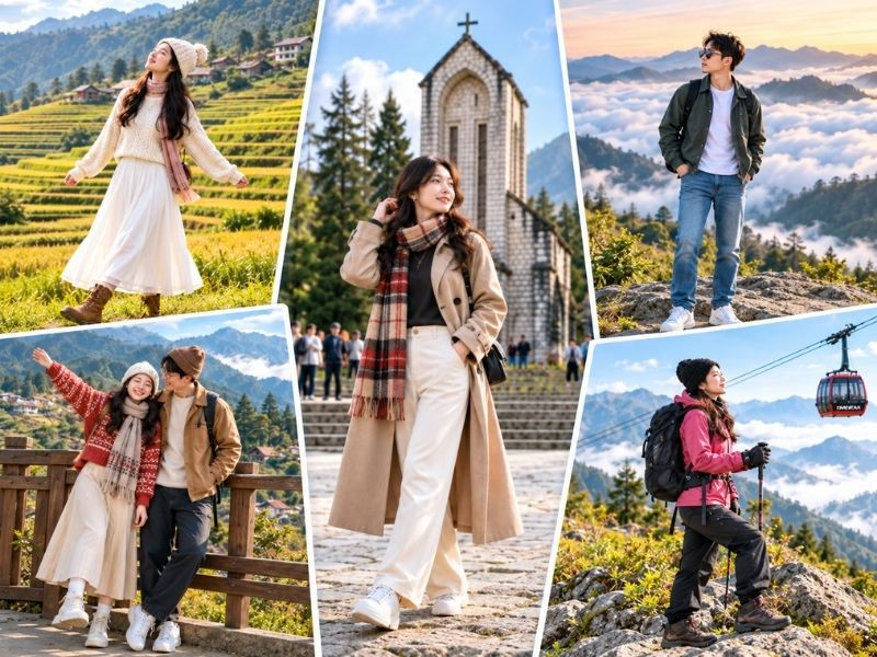 Gợi ý trang phục khi du lịch Sapa tháng 10 Gợi ý trang phục khi du lịch Sapa tháng 10