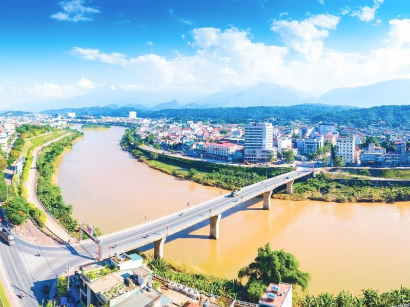 Cảnh quan tại Chợ Cốc Lếu