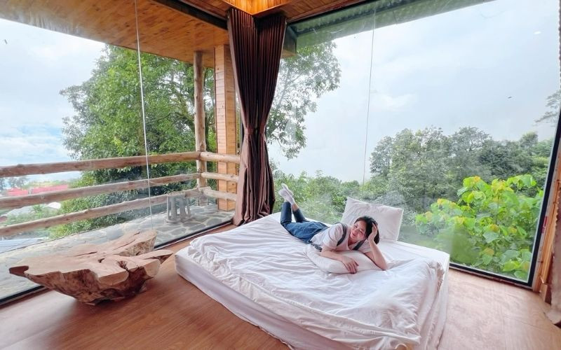 Tại bản làng Sì Thâu Chải sở hữu những địa điểm nghỉ ngơi xinh đẹp