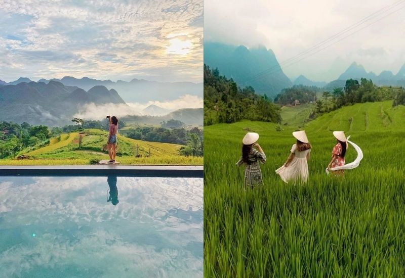 Khung cảnh yên bình của Pù Luông vào mùa lúa chín Khung cảnh yên bình của Pù Luông vào mùa lúa chín