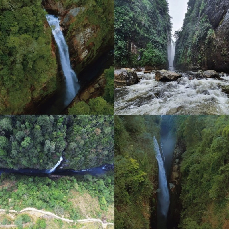 Khung cảnh thiên nhiên hùng vĩ của thác Rồng Trung Lèng Hồ