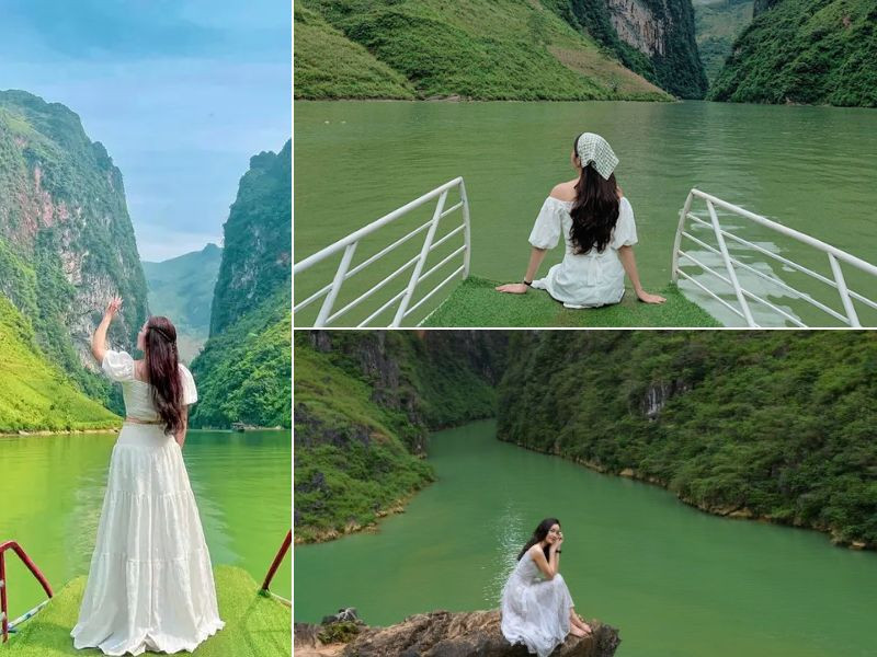 Sông Nho Quế vào hè đẹp như bức tranh