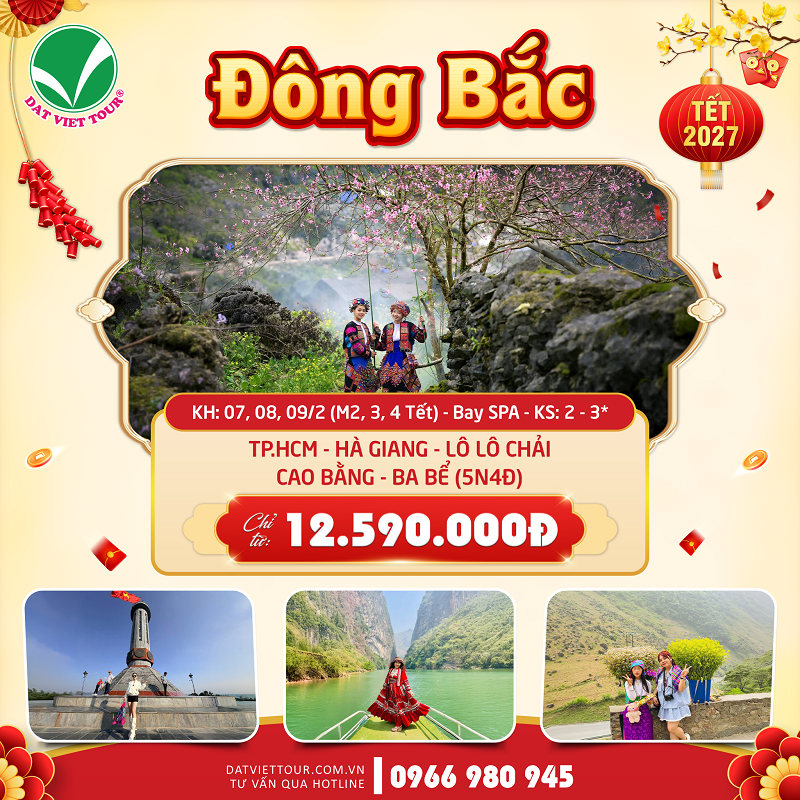 Tour Đông Bắc tết 2027 với giá tốt, lịch khởi hành đẹp