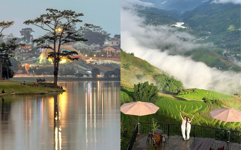 Du lịch Đà Lạt và Sapa vào tháng 7