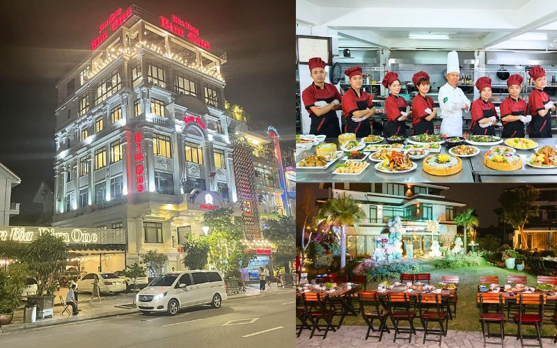 Không gian nhà hàng vừa sang trọng vừa gần gũi 