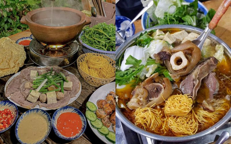 Thưởng thức lẩu bò Đà Lạt 