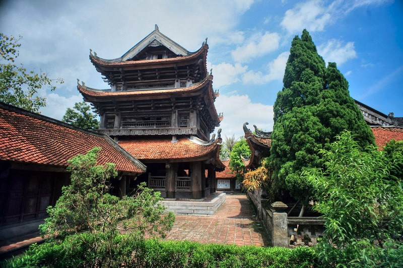 Ngôi chùa với lối kiến trúc cổ kính
