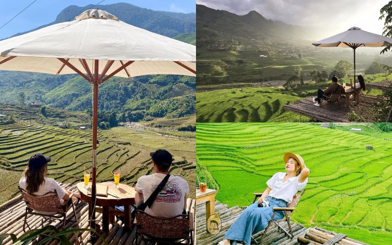 Quán cà phê với khung cảnh thơ mộng 