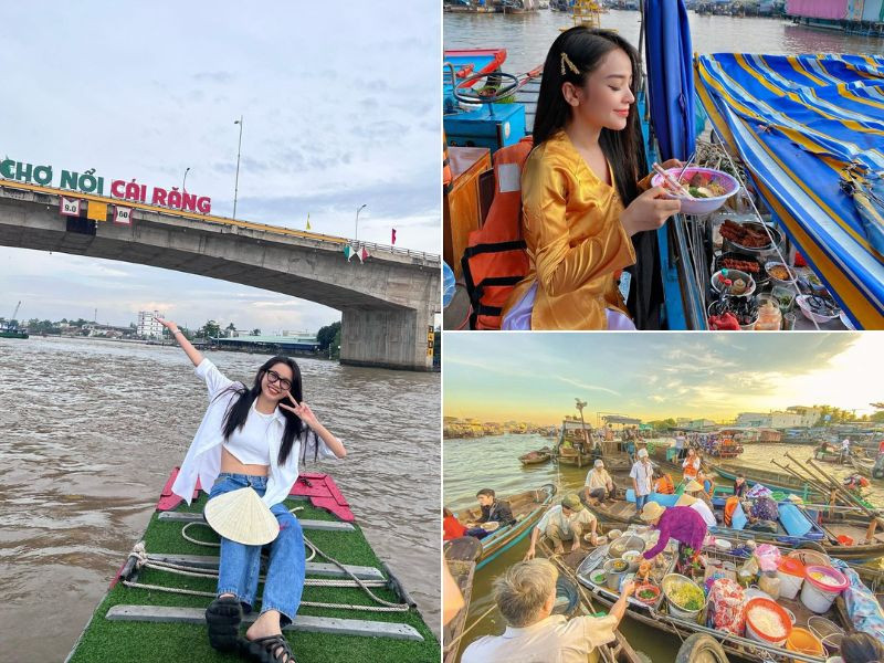 Chợ nổi Cái Răng - điểm du lịch nổi tiếng tại Cần Thơ