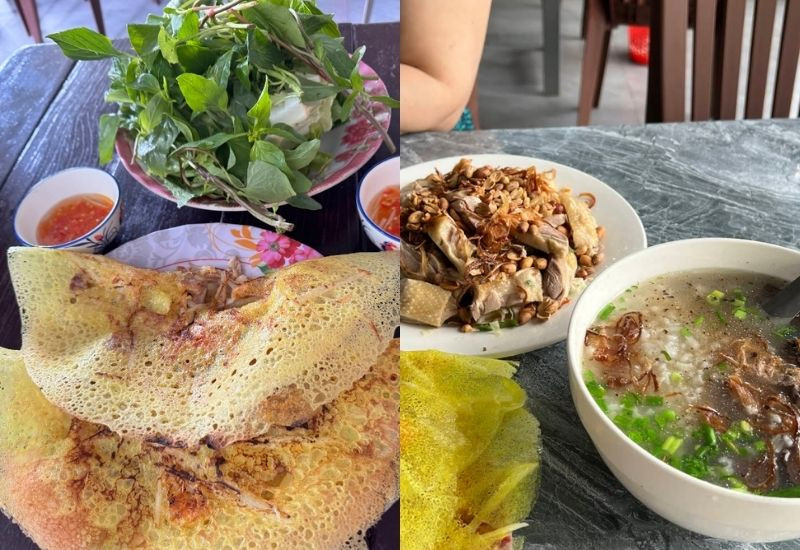 Bánh xèo nhân củ sắn độc đáo tại quán Kiều Tâm