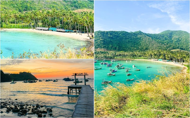 Mùa khô lý tưởng để đi Nam Du vì biển êm và trời trong